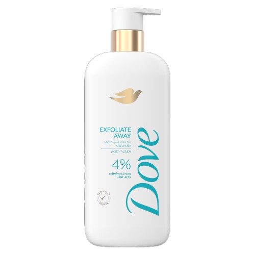Dove Exfoliate Away 4% Body Wash 547ml