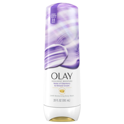 Olay Indulgent Moisture Body Wash Notes of Elderberry and Almond Cream Body Wash 591ml