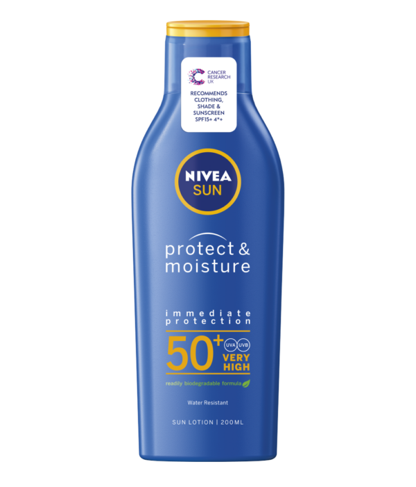 Shop For the original Nivea Sun Protect And Moisture Sun Lotion Spf 50 (200Ml) in Lagos Nigeria