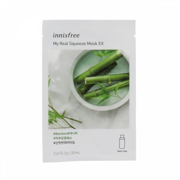 Shop For the original Innisfree My Real Squeeze Mask Ex [Bamboo] 20Ml in Lagos Nigeria