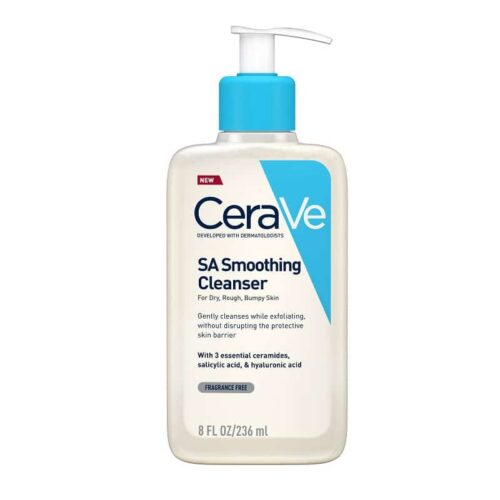 cerave sa smoothing cleanser rough bumpy skin 236ml