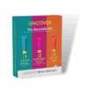 Out Of Stock 16 Uncover Essentials Kit (3 Step Routine Cleanser 120ml Moisturizer 100ml Sunscreen 80ml)