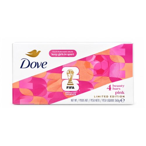 Dove 3-in-1 Pink Beauty Cream Bar Soap (90g x4) 12.69 oz / 360G
