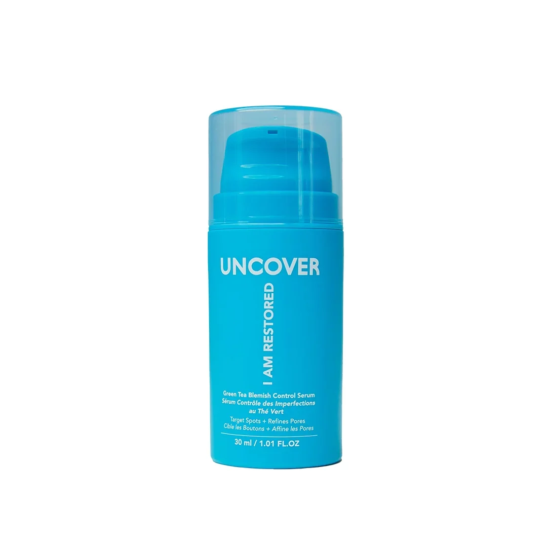 Uncover I AM RESTORED Green Tea Blemish Control Serum 30ml 1 Uncover I AM RESTORED Green Tea Blemish Control Serum 30ml