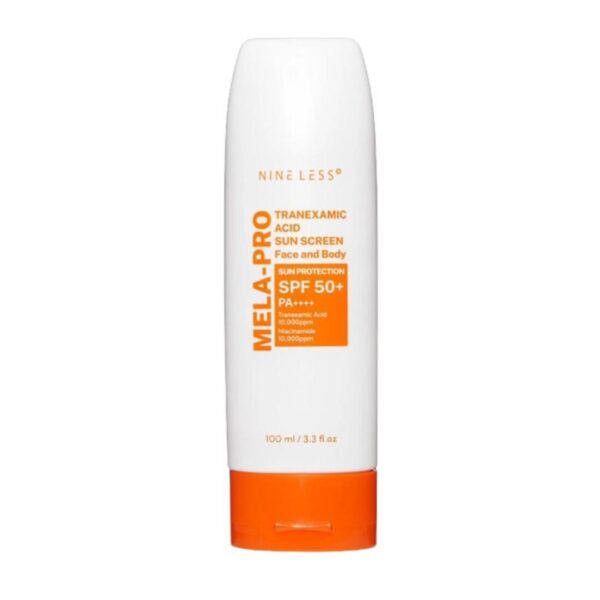 Shop For the original NINELESS MELA-PRO Tranexamic Acid Sun Screen 100ml in Lagos Nigeria