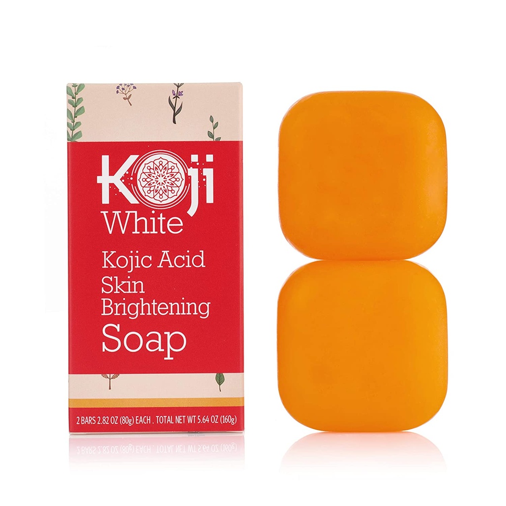 Koji White Kojic Acid Skin Brightening Soap 5.64oz (160g) 2 Bars