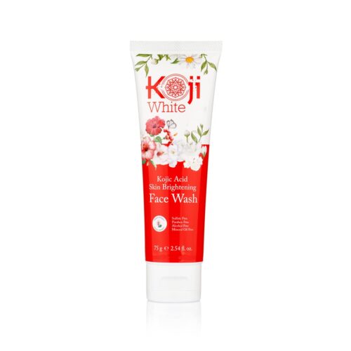 Koji White - Kojic Acid Skin Brightening Face Wash - 1 Tube -2.54fl oz 75g.