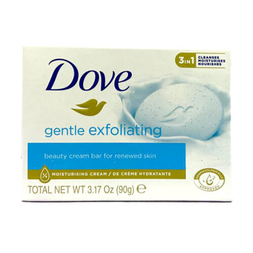 Dove 3-In-1 Gentle Exfoliating Beauty Cream Bar (90g x4) 12.69oz / 360g.