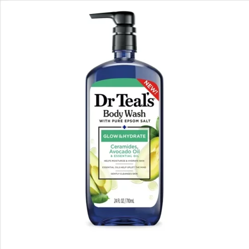 Dr Teal's Glow & Hydrate Body Wash With Ceramides and Avocado Oils 710ml