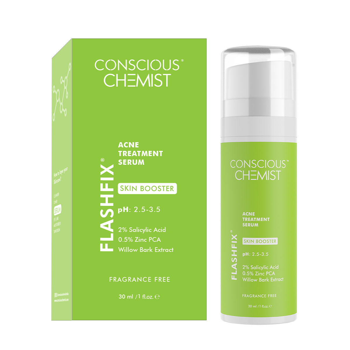 Conscious Chemist Flashfix Acne Treatment Serum 30ml