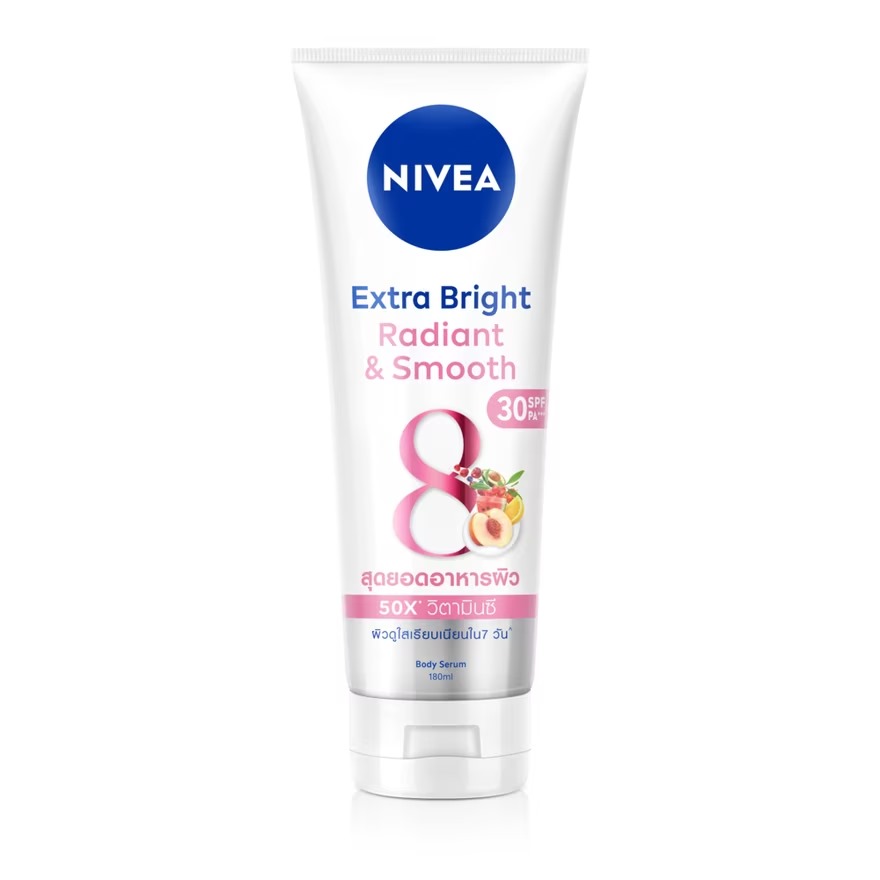 Nivea Extra Bright Radiant And Smooth Body Serum Lotion 50X 180Ml