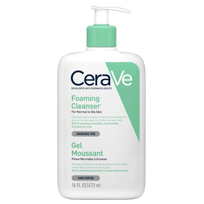 Cerave Foaming Cleanser For Normal To Oily Skin 16fl oz / 473ml