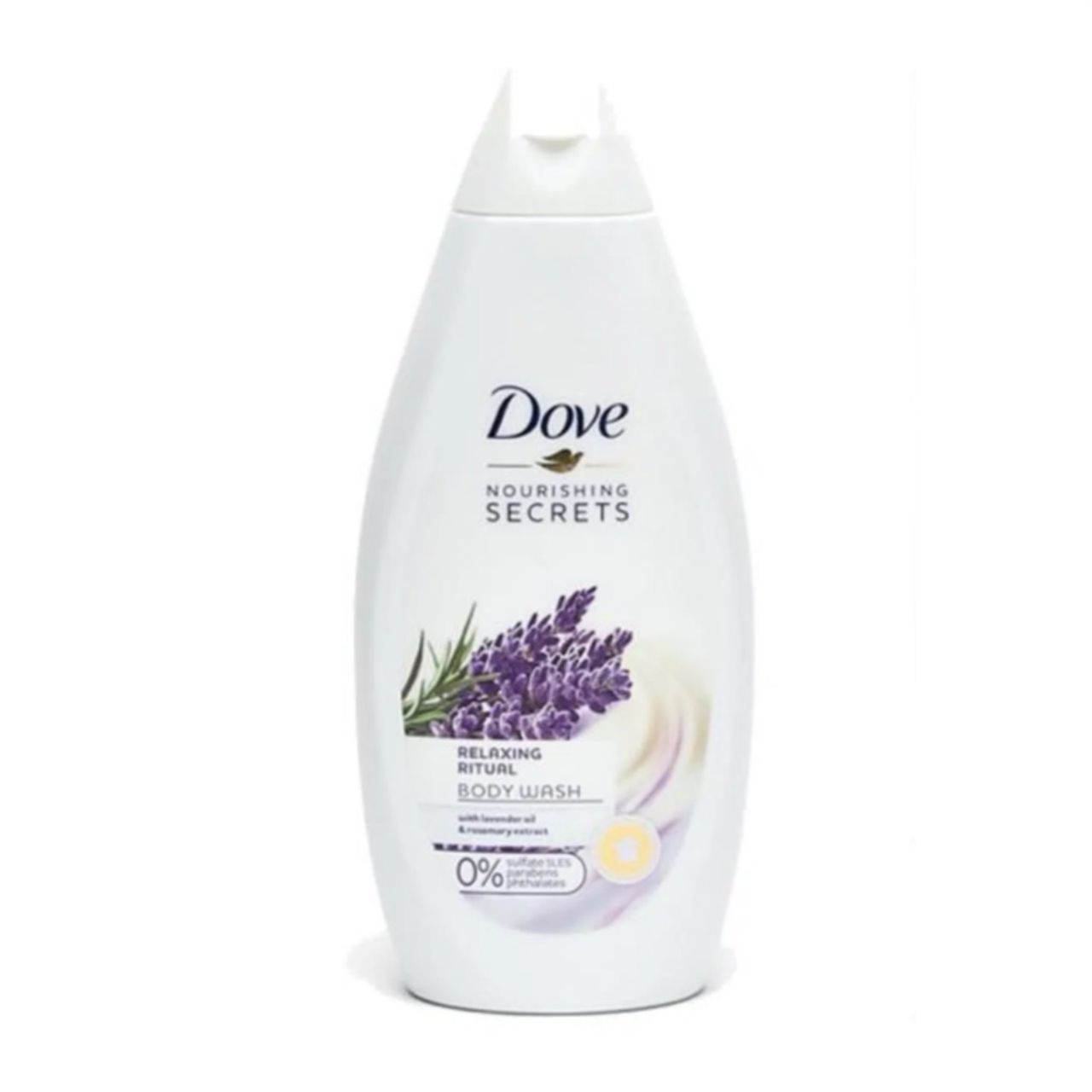 Dove Relaxing Ritual Body Wash With Lavender Oil And Rosemary Extract (0% Sulfate SLES, Parabens & Phthalates) 750Ml