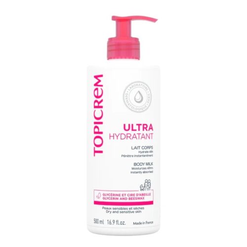Topicrem Ultra Hydratant Moisturizing Body Milk 16.9fl oz (500ml)