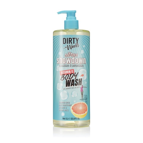 Dirty Works Citrus Showdown Cleansing and Refreshing Vitamin C Body Wash 1L/33.8Fl.oz