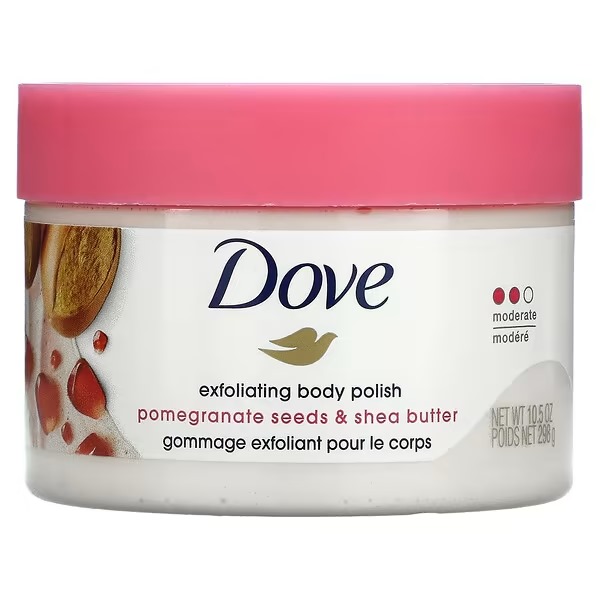 Dove Exfoliating Body Polish - Pomegranate Seeds And Shea Butter 10.5 oz / 298g