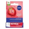 Nivea Lip Care, Fruity Strawberry Shine with Natural Oils 4.8g (5.5ml)
