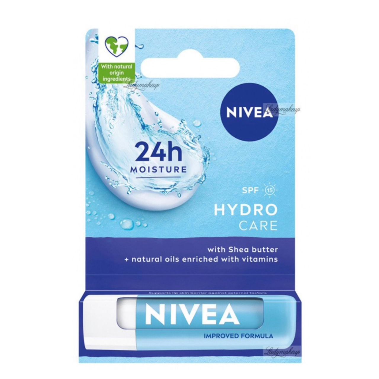 Nivea Hydro care Lip Balm with Spf15 for Dry & Cracked Lips 4.8g (5.5ml)
