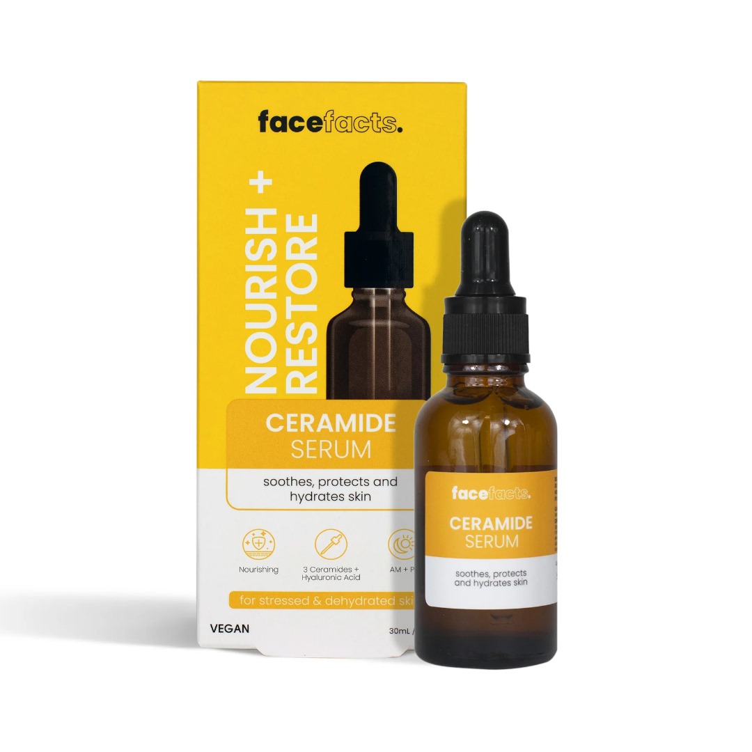 FaceFacts Nourish + Restore Ceramide Facial Serum 30ml