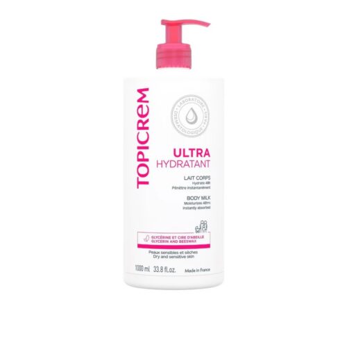 Topicrem Ultra Hydratant Lait Corps Body Milk 33.8 fl oz / 1000ml