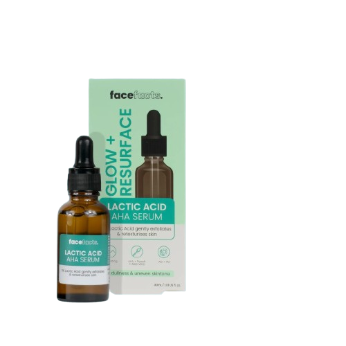 FaceFacts Glow & Resurface Lactic Acid Facial Serum 30ml