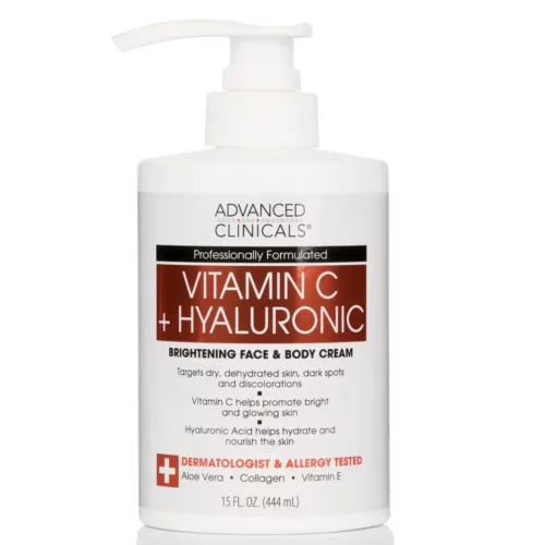 Advanced Clinicals Vitamin C + Hyaluronic Brightening Cream 15fl /444ml