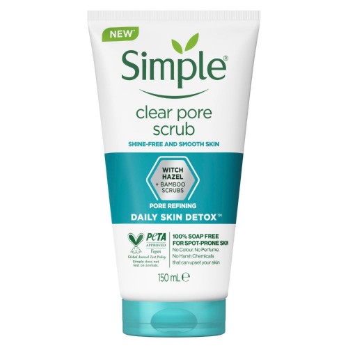 Simple Daily Skin Detox Clear Pore Facial Scrub 150 ml.