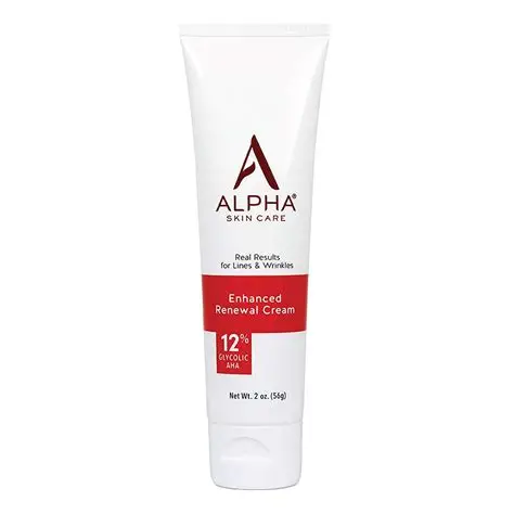 Alpha Skin Care Enhanced Renewal Cream 12% Glycolic Acid AHA 2 oz. (56g)