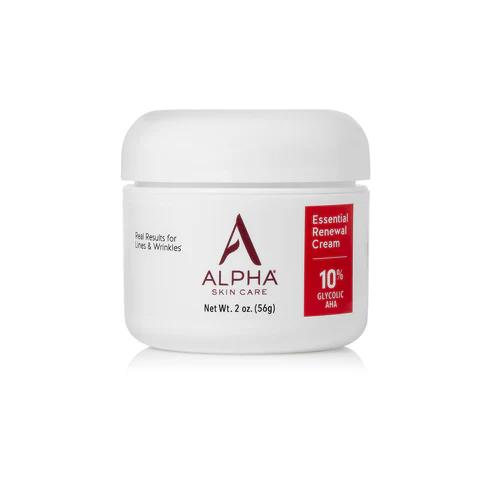Alpha Skin Care Essential Renewal Cream 10% Glycolic AHA  2oz. (56g)