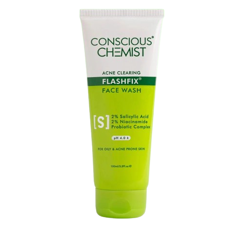 (BULK) Conscious Chemist Acne Clearing Flash Fix Face Cleanser 100ml