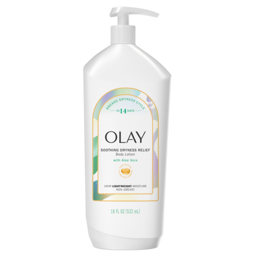 Olay Soothing Dryness Relief Body Lotion with Aloe Vera 18FL OZ (532ml)