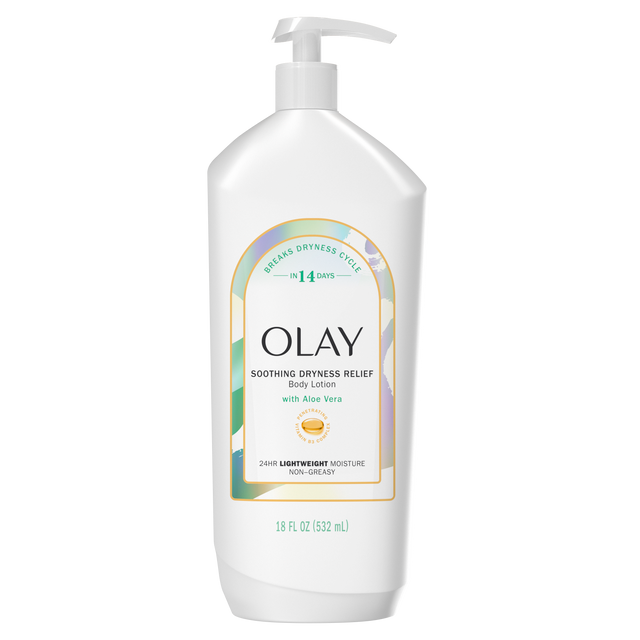 Olay Soothing Dryness Relief Body Lotion with Aloe Vera 18FL OZ (532ml)