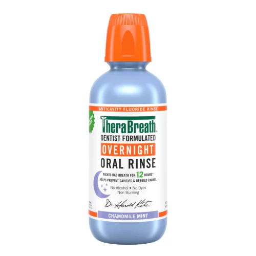 TheraBreath Overnight Oral Rinse - Chamomile Mint 473ml