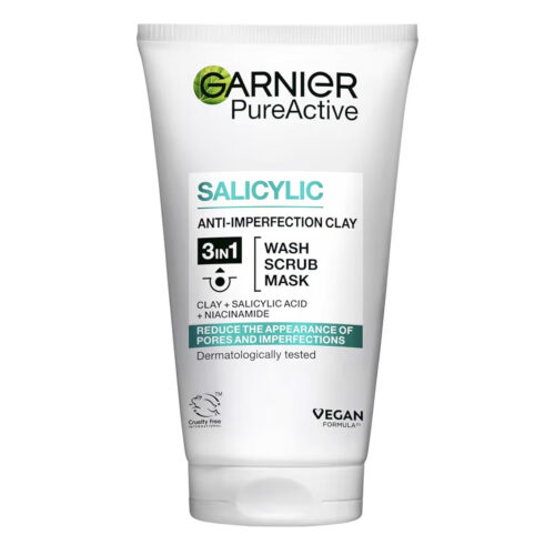Garnier Salicylic Anti -Imperfection Clay 3-In-1 Wash Scrub Mask 150ml