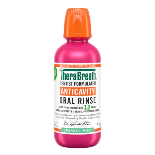 TheraBreath Anticavity Oral Rinse - Sparkle Mint 473ml