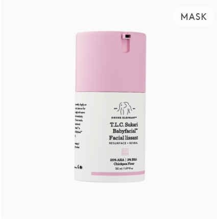 Drunk Elephant TLC Sukari Babyfacial Soin Lissant Visage 50ml