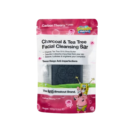 Best Online Skincare Store In Lagos Nigeria 30 Carbon Theory SpongeBob Square Pants Charcoal & Tea Tree Facial Cleansing Bar 100g