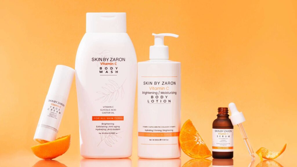 Skin by Zaron authentic body care collection available at Teeka4 Nigeria