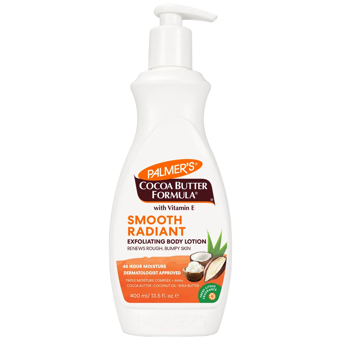 Palmer's Cocoa Butter Formula Smooth Radiant Exfoliating Body Lotion 400ml/ 13.5fl oz 1 Palmer’s Cocoa Butter Formula Smooth Radiant Exfoliating Body Lotion 400ml/ 13.5fl oz