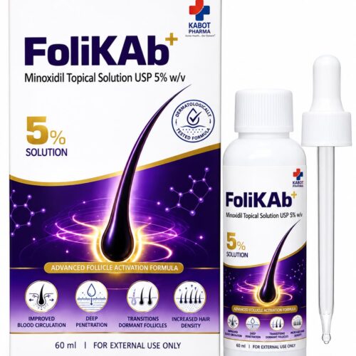 (Bulk) Folikab Minoxidil Topical Solution USP 5% w/v 60ml