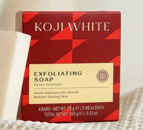 Koji White Exfoliating Soap 4 Bars 100g 3.53oz